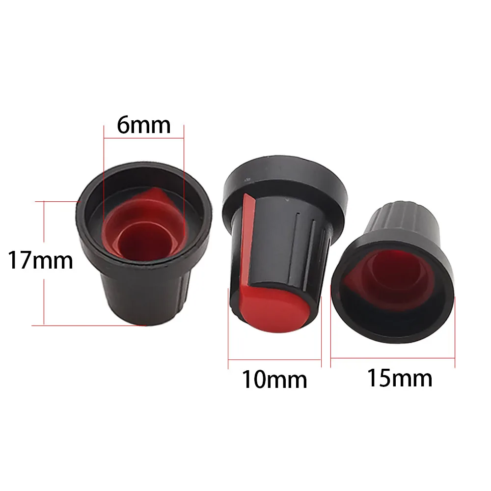 100 Uds perillas WH148 tapas de perilla de potenciómetro AG2 6mm 15x17mm agujero del eje blanco verde rojo azul amarillo naranja - imagen 3