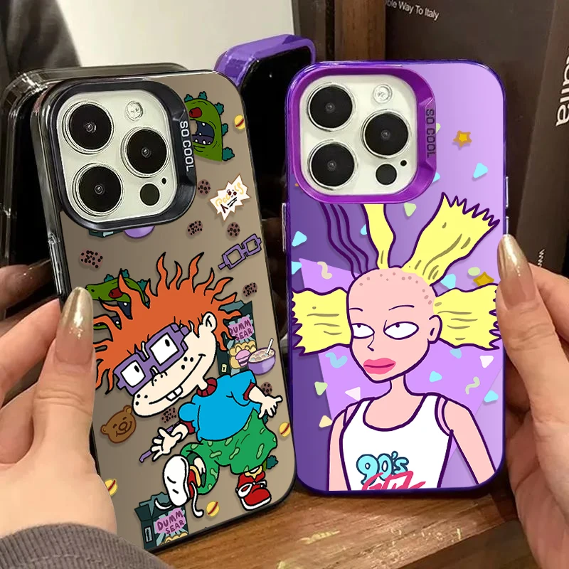 Funda de teléfono con dibujos animados divertidos para iPhone 17 Air 16 15 11 12 14 13 Pro Max XS X XR Plus 8 7 SE 2020, funda trasera a prueba de golpes