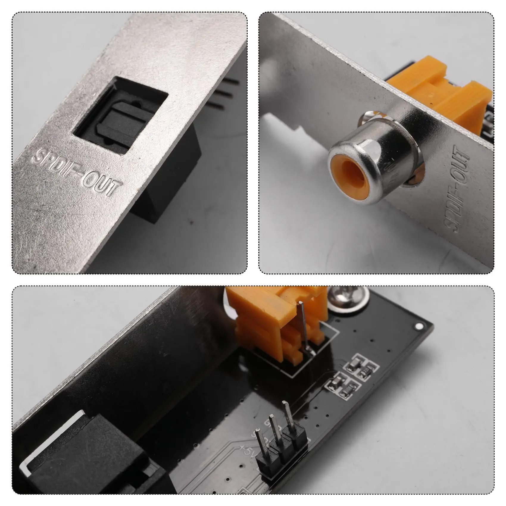 Soporte de Cable de placa de salida óptica y RCA SPDIF salida de Audio Digital para placa madre ASUS Gigabyte MSI - imagen 5