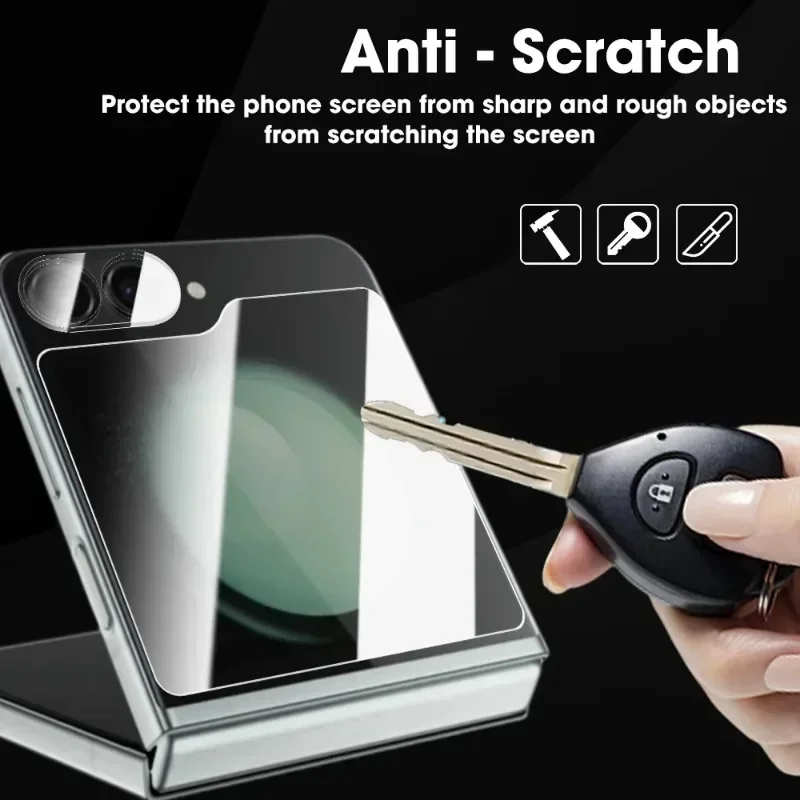 Película de hidrogel 9 en 1 para Samsung Galaxy Z Flip 5 6, Protector de pantalla frontal de cristal para lente de cámara trasera, películas ZFlip6 - imagen 3
