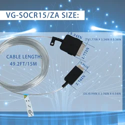 Cable Invisible Samsung para TV QLED 4K de 15 m – Blanco