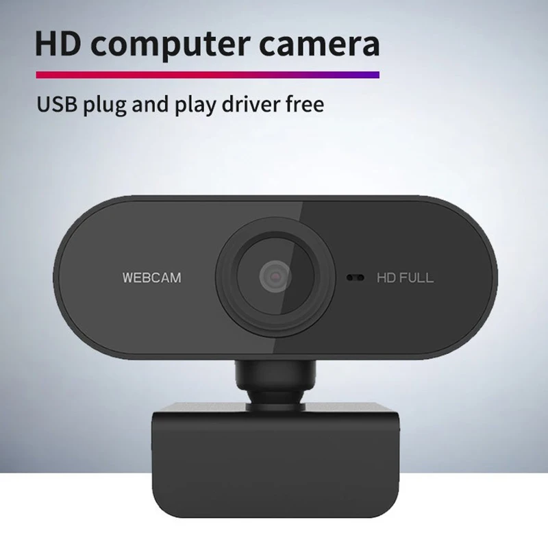 Mini cámara web HD de 1080P, micrófono, interfaz USB, compatible con ordenador portátil de escritorio, videollamada en vivo, conferencia - imagen 3
