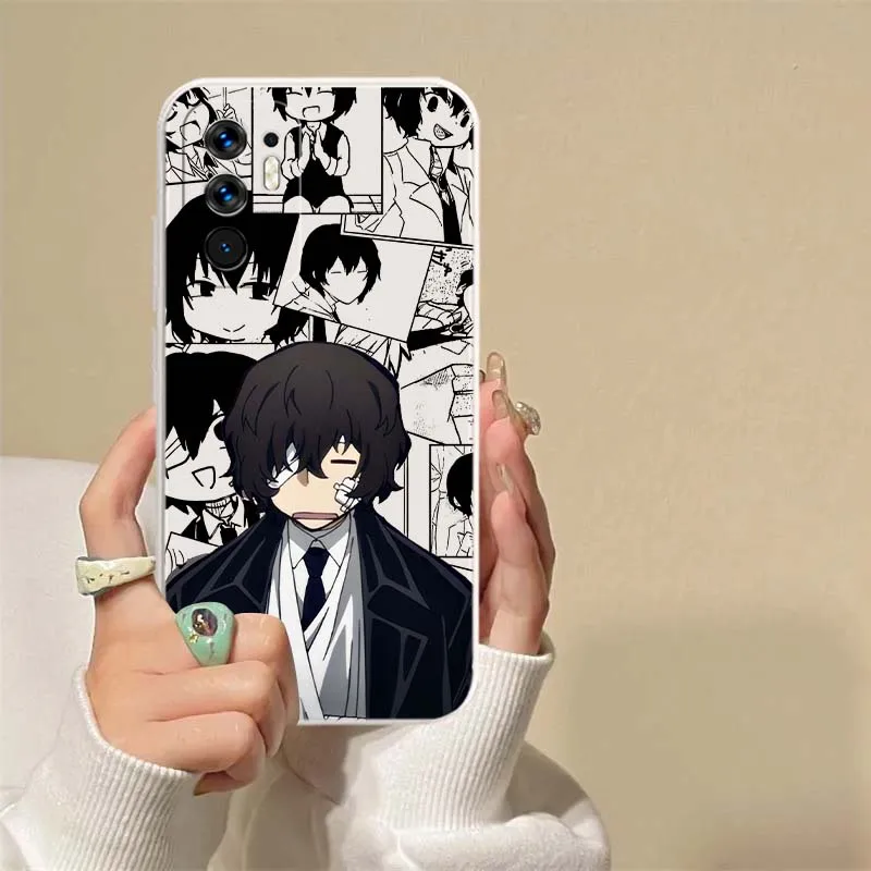Osamu Dazai Anime para OPPO Reno 14 13 9 8 7 Z T SE Pro Lite Pro Plus 5G funda de teléfono de borde recto suave - imagen 5