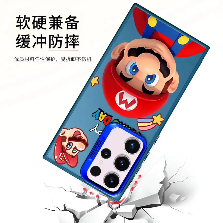 Funda Supers M-Marios para Samsung Galaxy A50s A16 A06 A13 A30 A14 A20s A05s Note 20 A04e A15 A11 A03s A10s A12 S20 Ultra - imagen 3