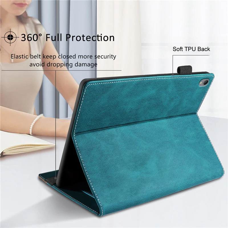 Funda de cuero PU con tapa para tableta Lenovo Tab P11 Plus TB-J606F, J616F, TBJ606L, J607F - imagen 5