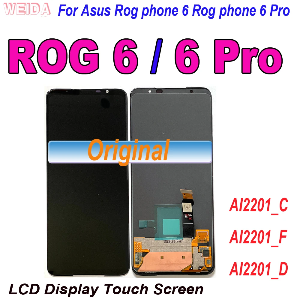 Pantalla LCD Original de 6,78 pulgadas, montaje de digitalizador con pantalla táctil para Asus ROG Phone 6 Pro ROG 6 Pro - imagen 2