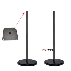 (1 par = 2 piezas) SF-P10 82,5 cm-114 cm base redonda ajuste sonido envolvente altavoz pantalla soporte de suelo