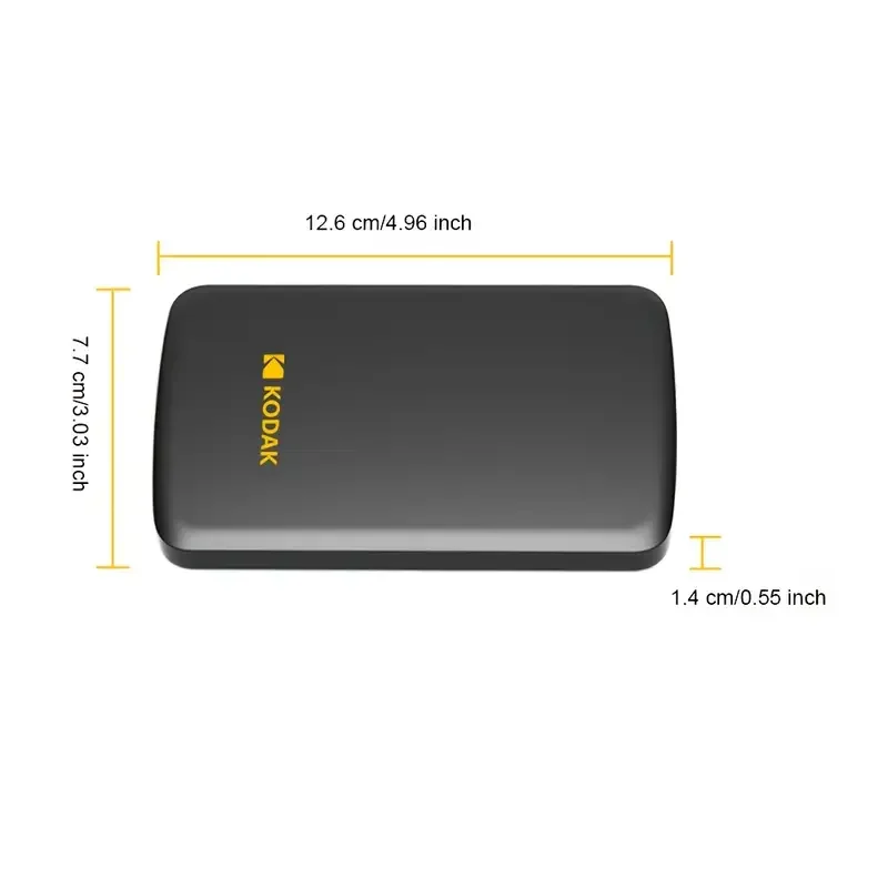 KODAK P150 Disco duro externo portátil de 2,5" 1TB/500GB USB 3.0 - Transmisión rápida para PC, computadora portátil, teléfono inteligente y almacenamiento - imagen 3