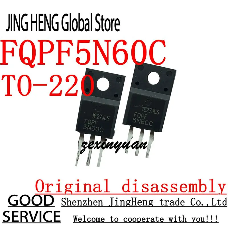 10 Uds FQPF5N60C TO-220 desmontaje Original