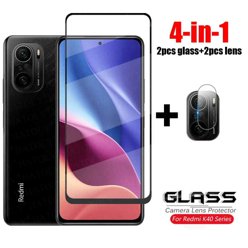 Funda completa de cristal templado para Xiaomi Poco F3, Protector de pantalla de teléfono, película de vidrio HD para Xiaomi Poco F3 - imagen 2