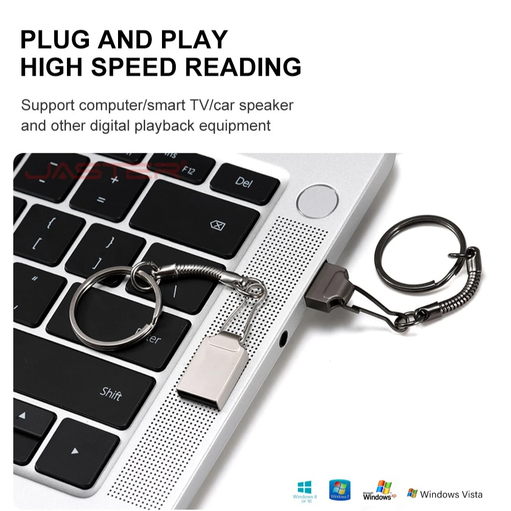 Mini unidad Flash USB 3,0 de 128GB de alta velocidad USB3.0 64GB llavero gratis Pen Drive 32GB memoria de Metal 16GB disco U de negocios 8GB - imagen 5