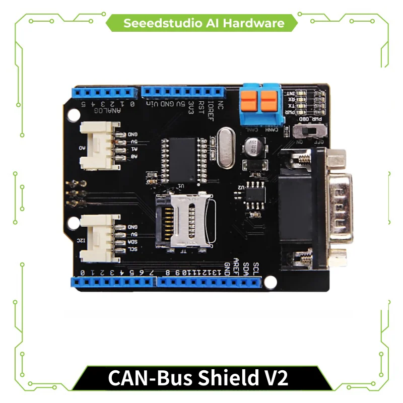 Seeed studio CAN-BUS Shield V2, controlador MCP2515 de alto rendimiento y transceptor MCP2551