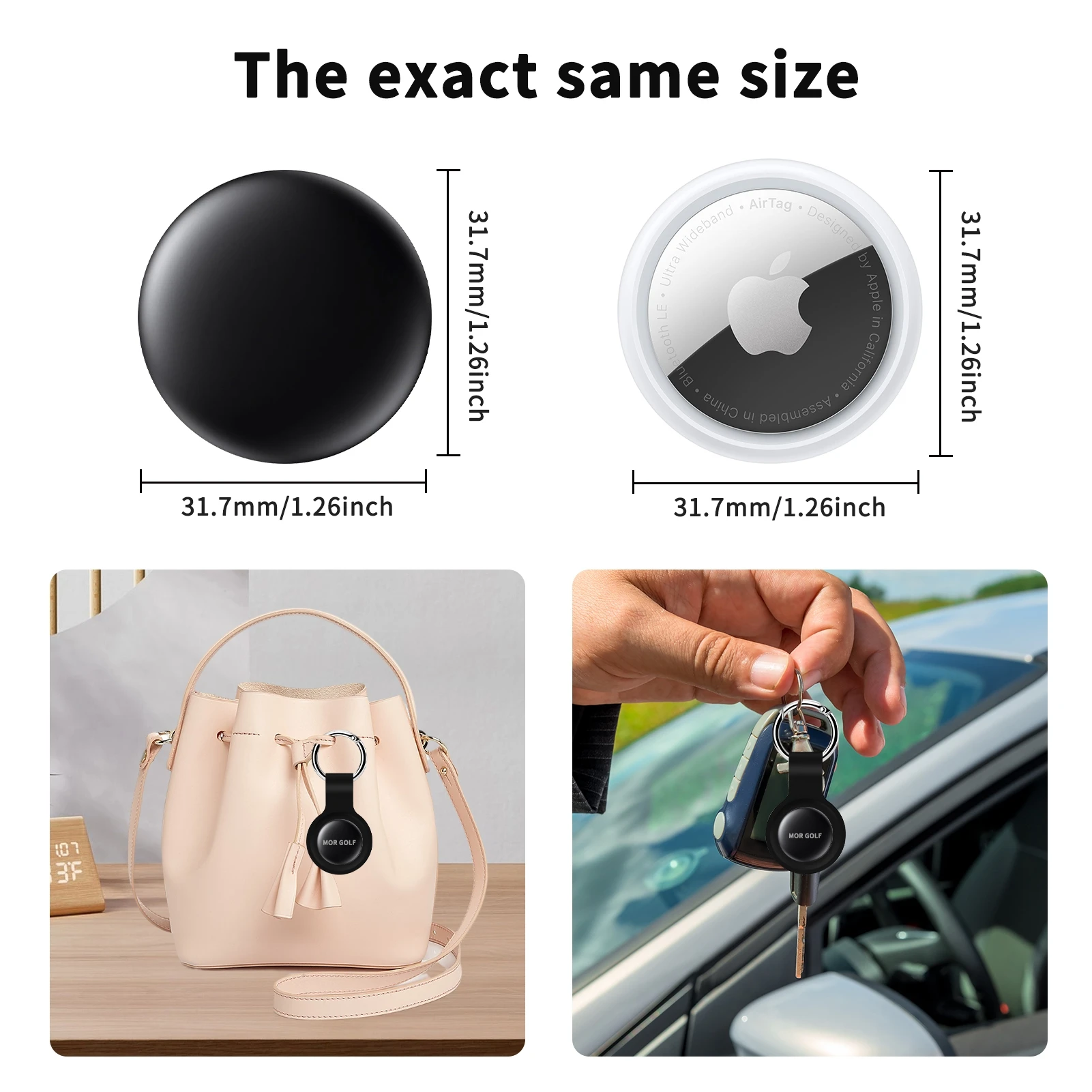 Kit protector a prueba de agua, localizador de larga distancia para Apple Find My App, localización de voz, bolsa de llaves, juguetes, etiqueta inteligente para IOS y iPhone - imagen 3