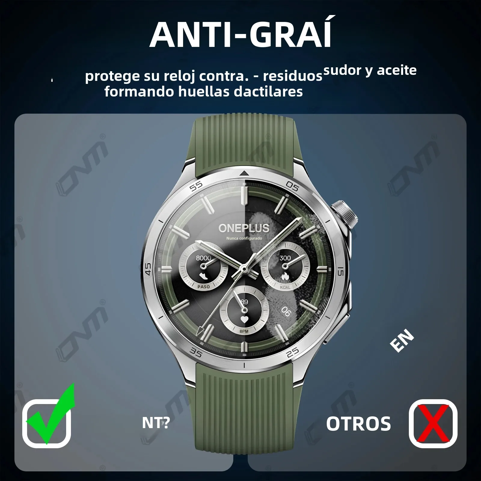 Protector de pantalla 2.5D para OnePlus Watch 3 vidrio templado protección antiarañazos película de vidrio accesorios protectores Ultra-HD - imagen 5