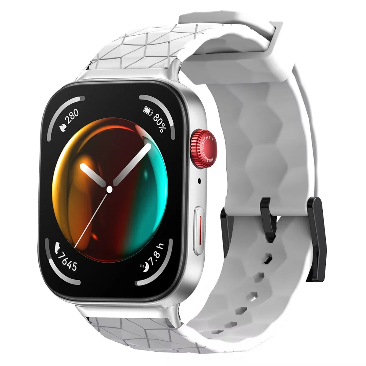 Correa de silicona con patrón de fútbol para Huawei watch fit 3, pulsera de reloj inteligente transpirable, accesorios de pulsera fit3 - imagen 3