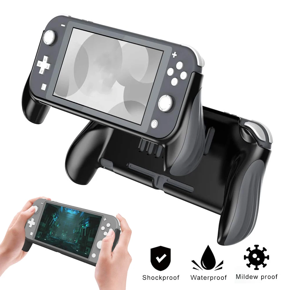 Funda de agarre con mango para Nintendo Switch Lite, soporte para consola de juegos, cubierta de mango a prueba de golpes, accesorios para interruptor