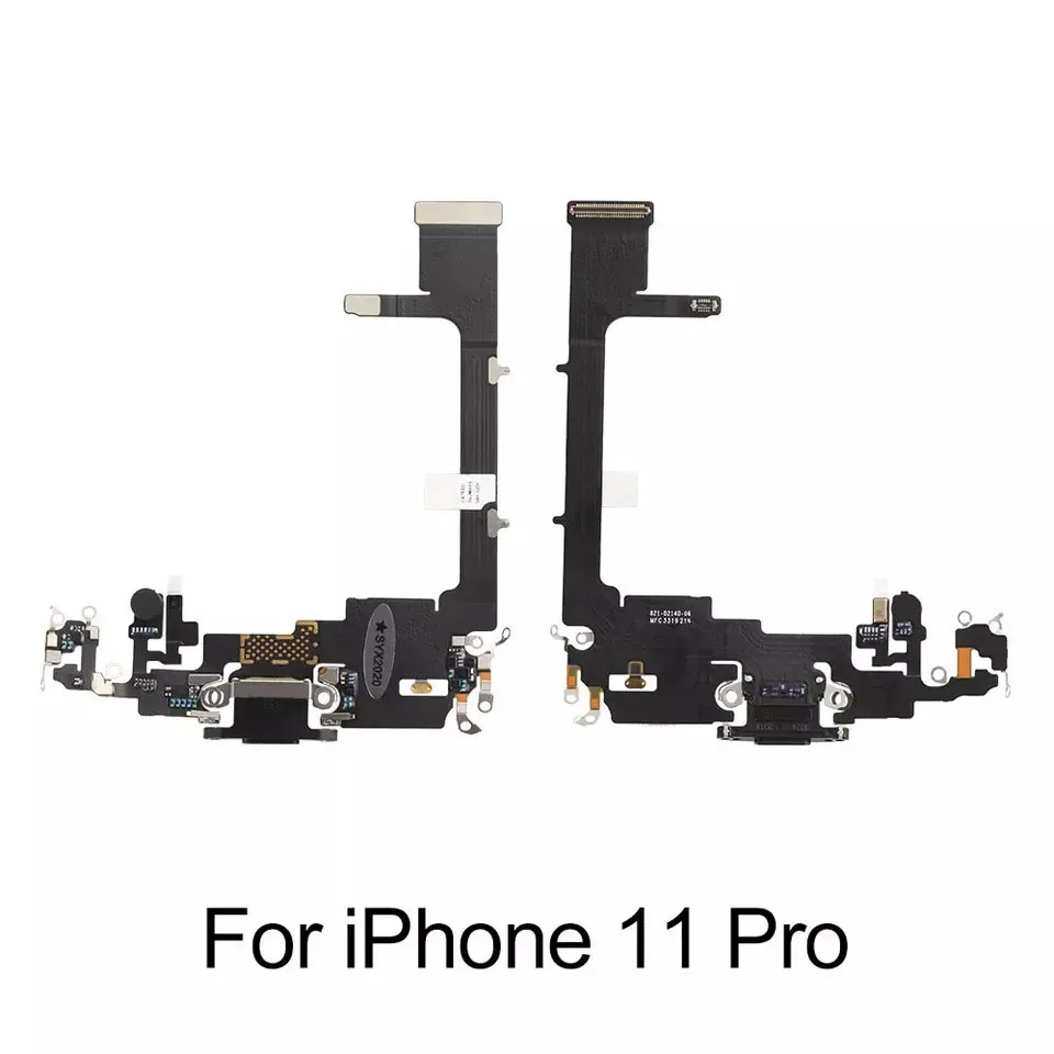 Cable flexible de base de carga para iPhone X XR XS 11 Pro Max, módulo de puerto de carga con reemplazo de micrófono - imagen 4
