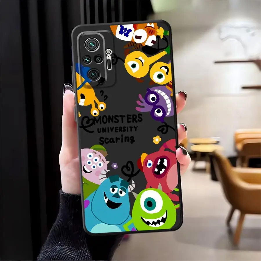 Funda de teléfono suave negra de dibujos animados de Disney Monsters Inc para Xiaomi Redmi Note 11s 10S 13 14 Pro Plus 12s 9S 9 10 11 12 Pro 7 8 - imagen 3