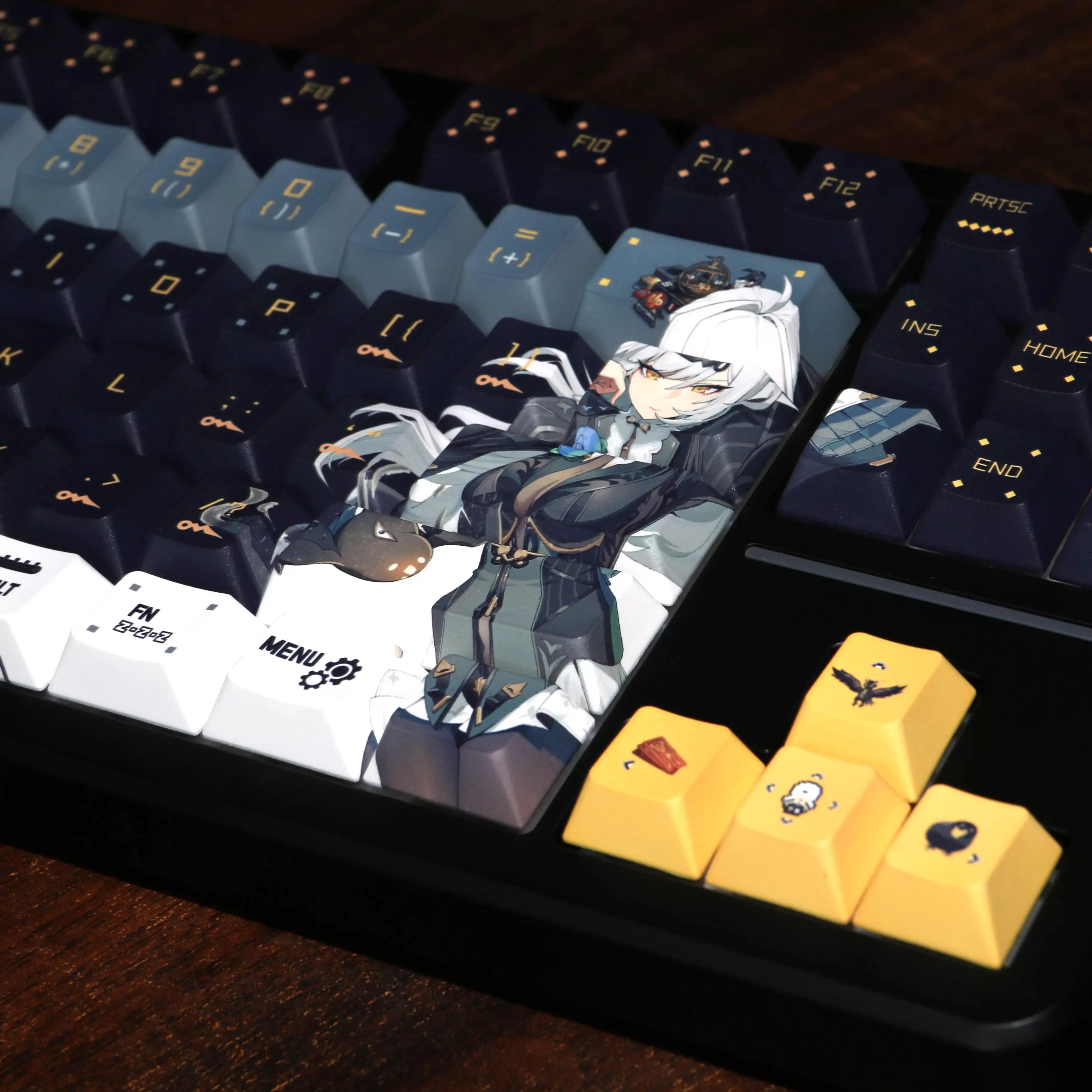 MiFuny-Juego de teclas con tema de Anime Yixuan, Sub Keycap PBT, perfil de cereza, teclas personalizadas para juegos, teclado mecánico, regalos de dibujos animados - imagen 3