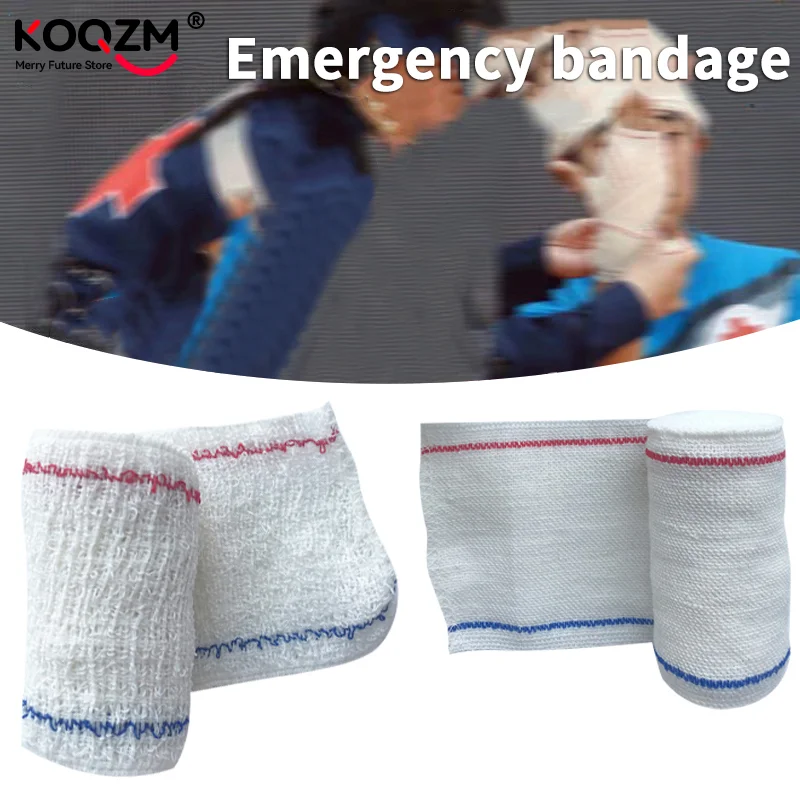 ✈ Vendaje elástico antiarrugas de LICRA de 7,5 cm x 4,5 m, vendaje de crepé elástico para el cuidado de heridas de emergencia médica para deportes al aire libre, esguince herido - imagen 2