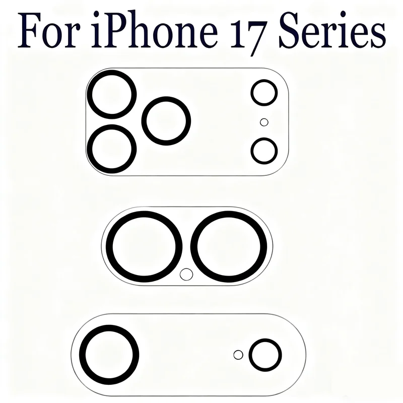 Protector de lente de cámara HD para IPhone 17 Air 16 15 14 Pro Max Plus 13 Mini 17Pro 17Air ProMax IPones cubierta de Fundas de vidrio templado - imagen 2