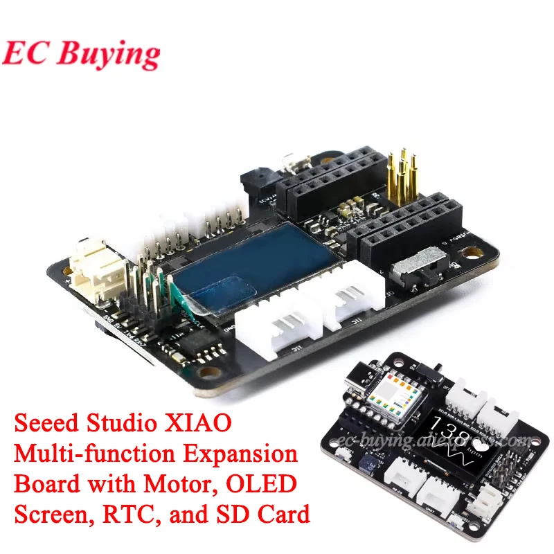 Seeed Studio XIAO-placa de expansión multifunción, microcontrolador Seeeduino Grove Base Shield Motor pantalla OLED para Arduino - imagen 2