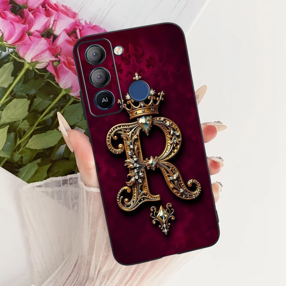 Para Tecno Pop 5 LTE funda BD4 BD4i BD4a Cool Crown letras cubierta suave TPU funda de teléfono para Tecno Pop 5 Pro Pop5 LTE bolsas de cubierta trasera - imagen 5