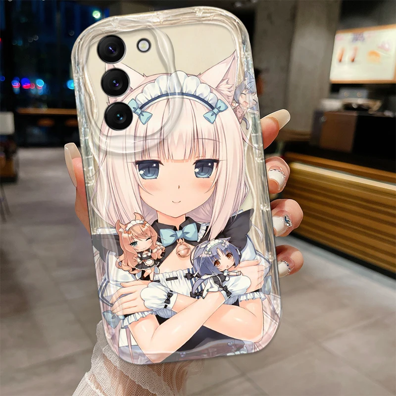 Funda de dibujos animados Nekopara para S21, S23, S24, Ultra Plus FE, A55, A35, A25, A05S, A54, A53, A52, A33, A32 - imagen 3