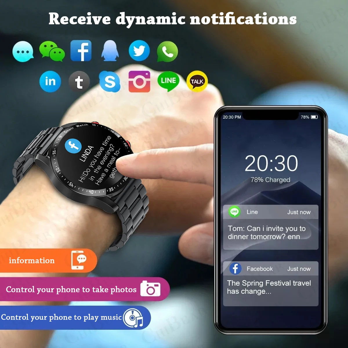 Nuevo reloj inteligente con llamada de voz para hombre, serie GT, pantalla AMOLED de 1,53 pulgadas, reloj deportivo ECG + PPG, reloj inteligente saludable para Android IOS 2025 - imagen 4