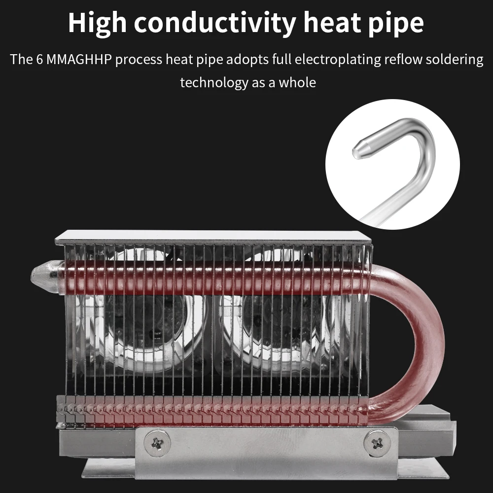 TISHRIC-radiador M.2 SSD con ventilador, unidad de estado sólido, disipador de calor, 3 pines, 7000RPM, para PC de escritorio, M.2 2280 SSD, ventilador colorido - imagen 4