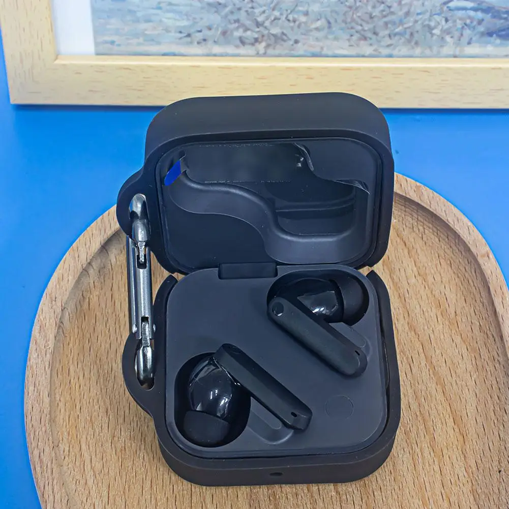 Funda protectora de silicona para auriculares Bluetooth, carcasa suave, caja de almacenamiento anticaída, accesorios simples de Color sólido para CMF Buds Pro 2 - imagen 4