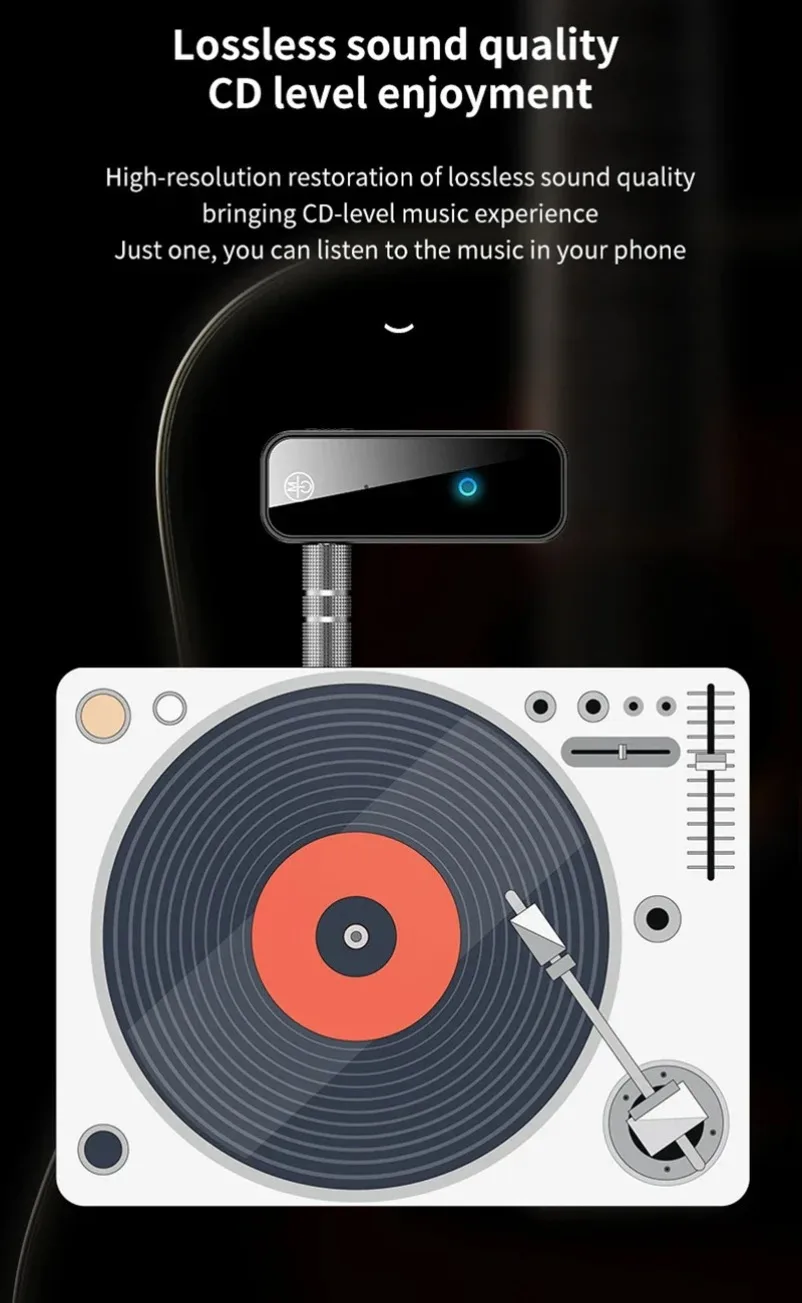 Receptor y transmisor Bluetooth 5,0, adaptador inalámbrico con conector 2 en 1, adaptador auxiliar de Audio de 3,5mm para Audio de coche, música, Aux, auriculares manos libres - imagen 4