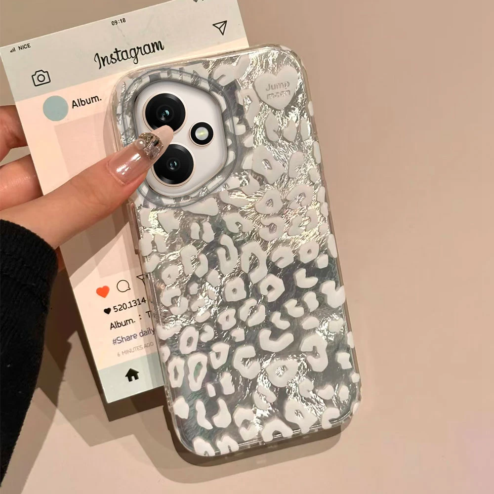 Funda de teléfono Retro de leopardo blanco para Honor 400 200 90 Smart Pro Magic7 6 5 70 Lite X9a X9c X9b X8b X8a X8c X7c X7b X6c X6 - imagen 2