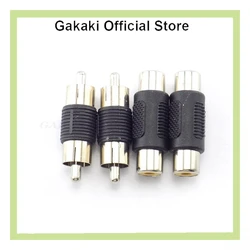 Acopladores macho a macho Adaptador de Audio y vídeo RCA dual Conector hembra a hembra Conector de cable AV Conector CCTV