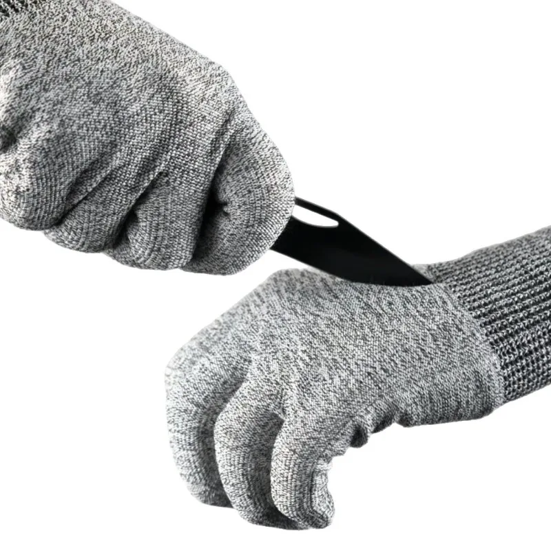 1 par de guantes anticortes seguridad laboral autodefensa hombre a prueba de cortes cocina carnicero corte calor resistente a puñaladas guantes de mano duraderos - imagen 5