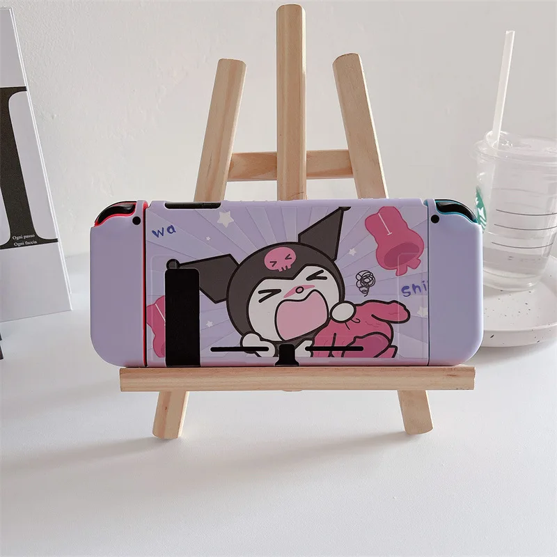 Funda protectora Para Nintendo Switch NS, funda protectora de dibujos animados Sanrio Kuromi Para Nintendo Oled, protectores de carcasa blanda Para - imagen 3