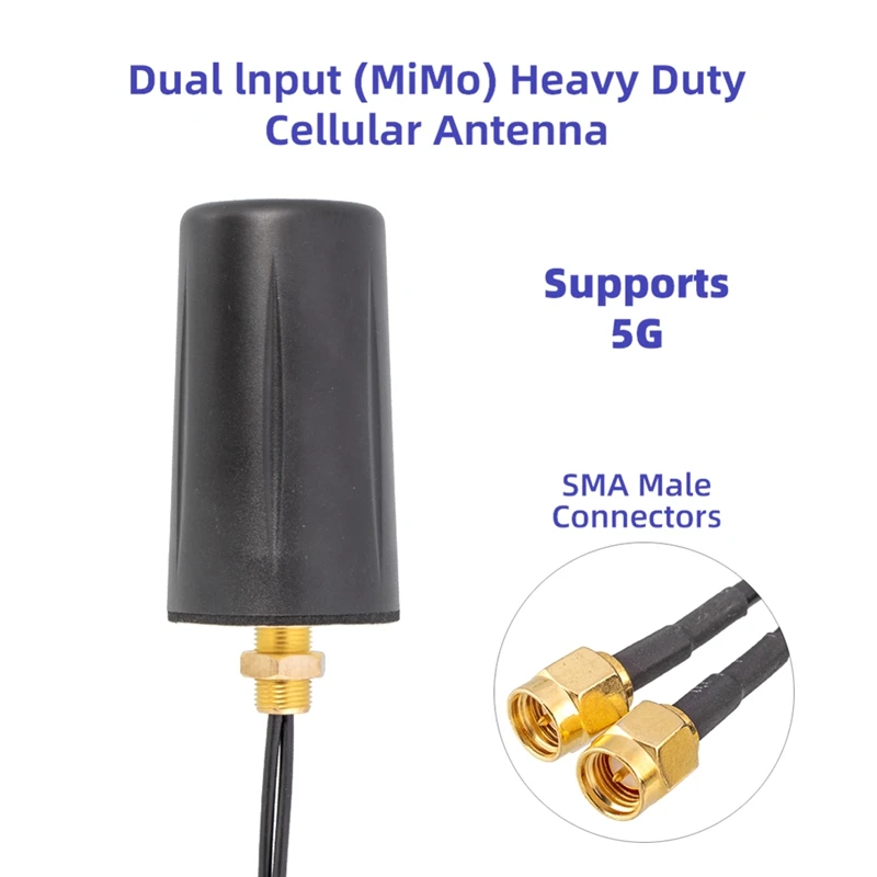 Antena impermeable 5G para armario, pila de carga, SMA, doble salida, Terminal inteligente, dispositivo DTU, fácil de instalar - imagen 3
