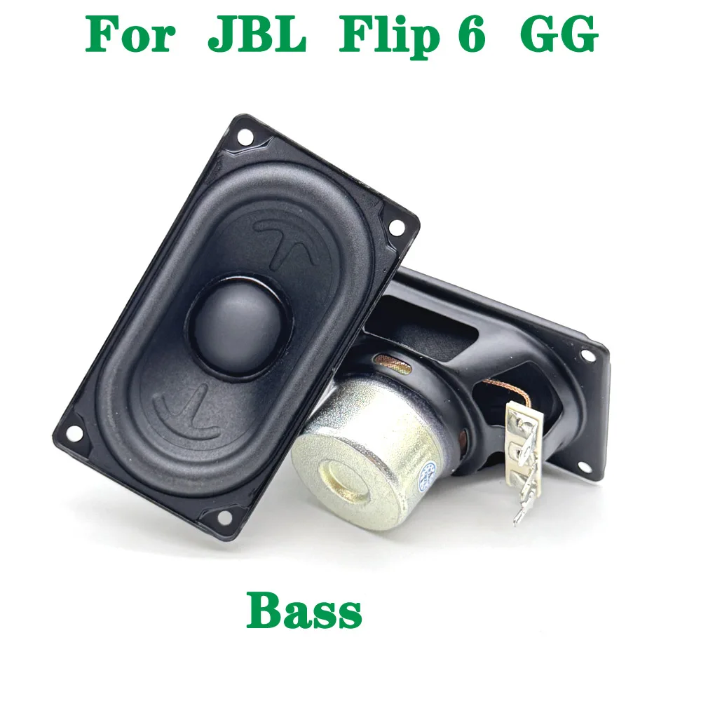 Para JBL Flip 6 GG altavoz de graves rectangular neodimio conector de altavoz de rango completo de carrera larga de alta gama para Flip 6