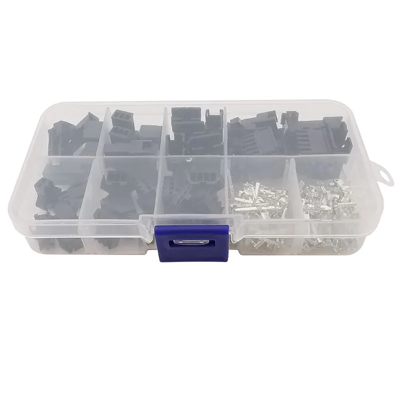 Carcasa de Terminal de crimpado macho y hembra, Kit de combinación de conector LED, SM 200, JST, 2P, 3P, 4P, 5 pines, SM-2P, 2,54 unids/lote por caja - imagen 2