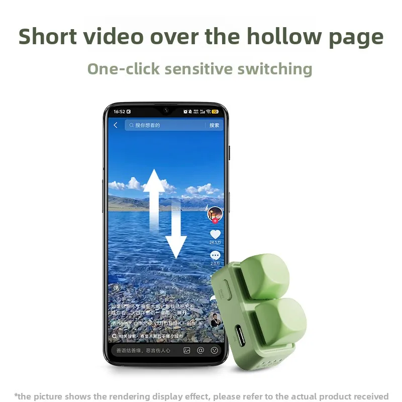 HanLinYue Free2 Mini teclado de dos teclas Bluetooth teclado portátil E-book página Turner RGB intercambio en caliente para tableta/teléfono/lector regalos - imagen 5