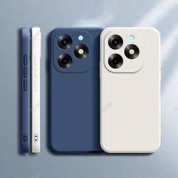 Funda de teléfono de silicona líquida Simple para Itel S23 +, S23 Plus, S23Plus, 6,78 ", S681LN, Original, suave, de alta calidad, Color caramelo sólido