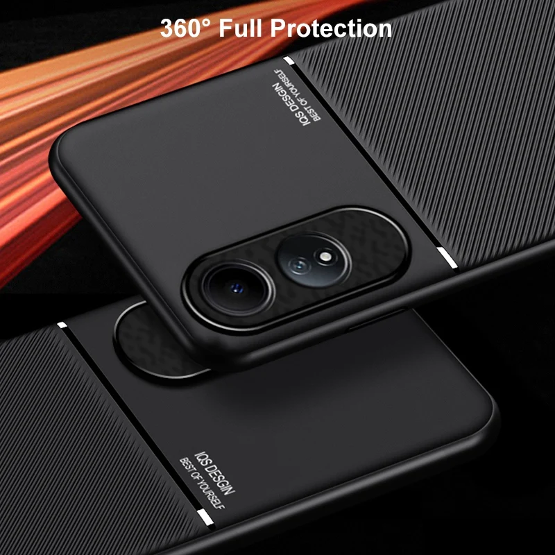 Funda magnética de cuero PU para OPPO A60, cubierta trasera mate de silicona a prueba de golpes, protección completa, funda de teléfono para OPPO A58, A78, A98, 5G - imagen 5