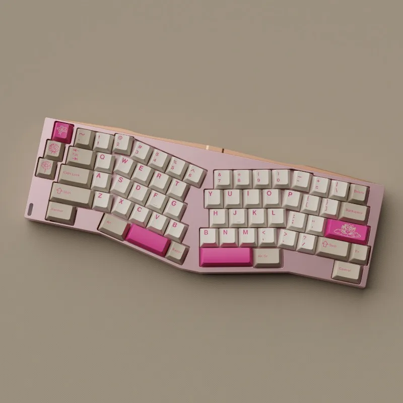 Juego de teclas con tema de lirios del valle, tapas de teclado con perfil de cereza ABS personalizadas para accesorios de teclado mecánico para juegos - imagen 2