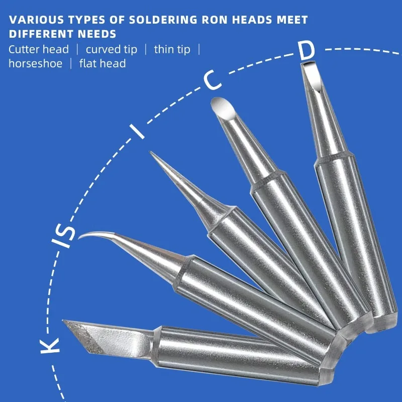 5 uds 936 puntas de pistola para soldar 900M-T-K, 900M-T-IS, 900M-T-I, 900M-T-4C, 900M-T-2.4D puntas de soldadura sin plomo cabeza tipo Universal - imagen 2