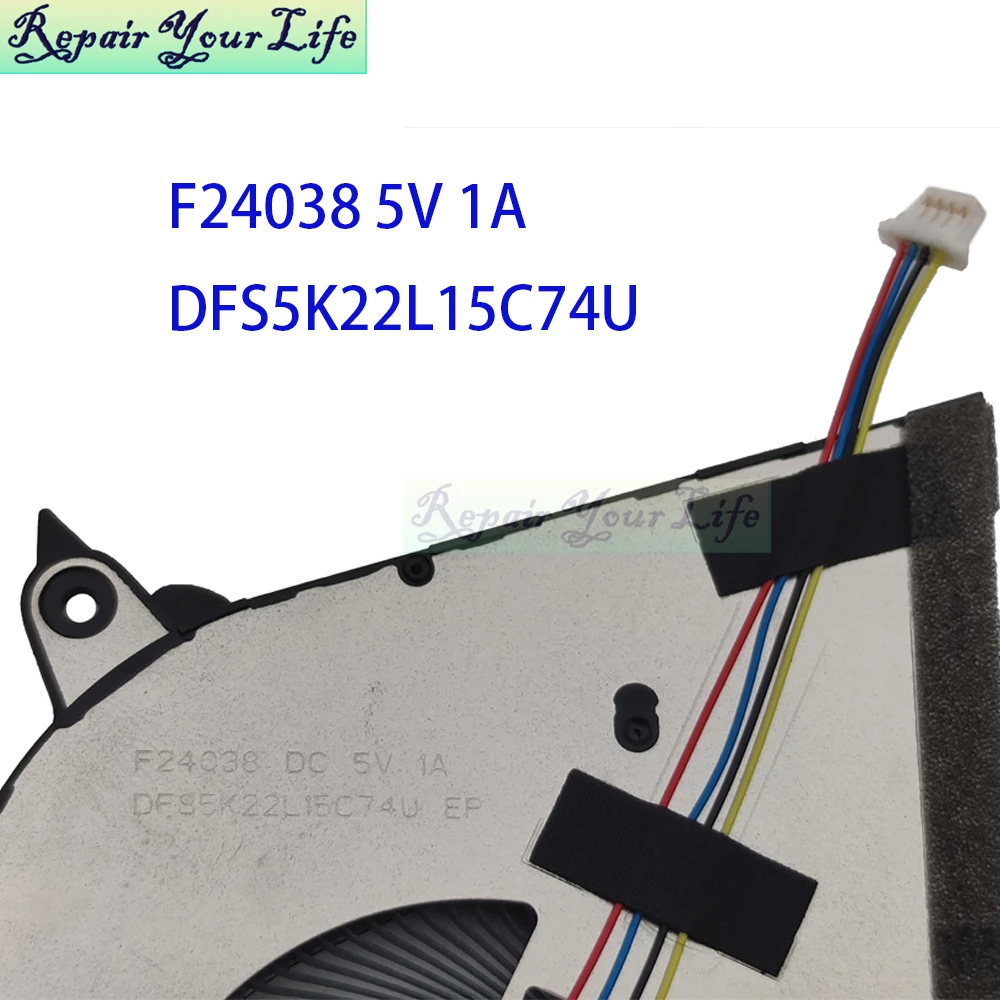 Ventilador enfriador de portátil para ASUS Vivobook 14 TP3407S TP3407SA TP3407 ventiladores de refrigeración de CPU DV 1A nuevo 13NB14Y0P01111 13N1-KCP0211 F24038 - imagen 5