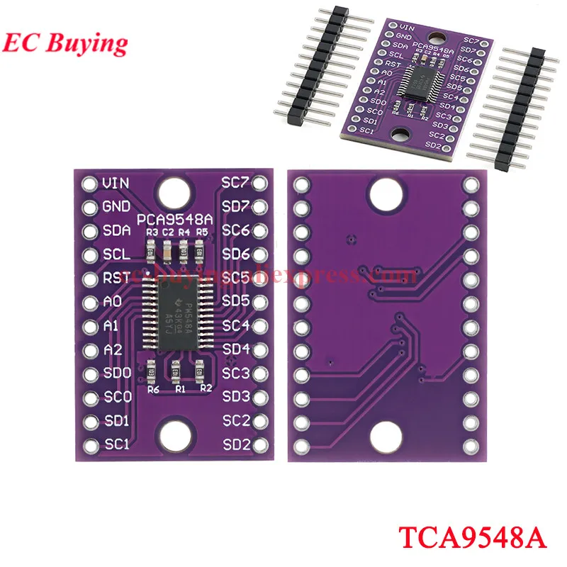 10 uds/1 unidad TCA9548A PCA9548A 1 a 8 vías I2C IIC multiplexor ruptura módulo de desarrollo de placa de expansión de 8 canales para Arduino - imagen 2