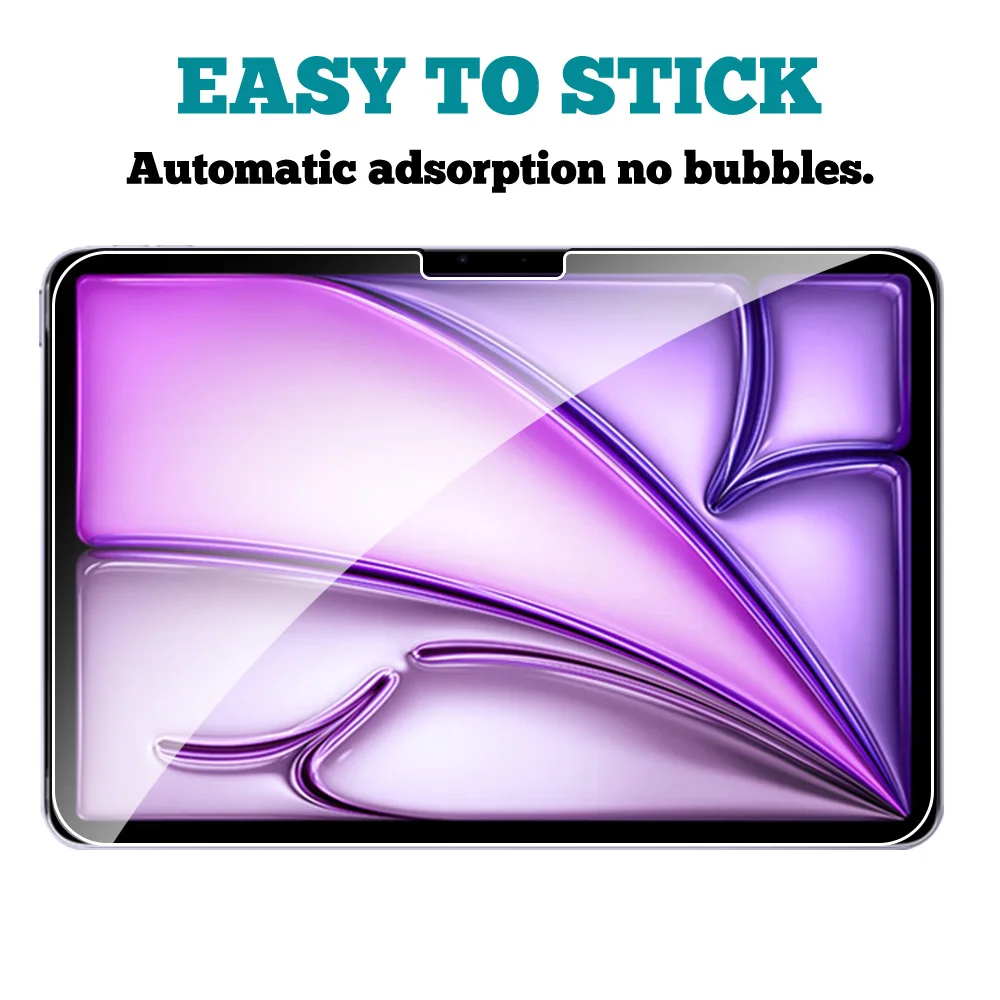 2 uds Protector de pantalla de vidrio templado para ipad Pro 13 Air 11 2024 M4 M2 Air 5 4 11 2018-2022 película - imagen 4