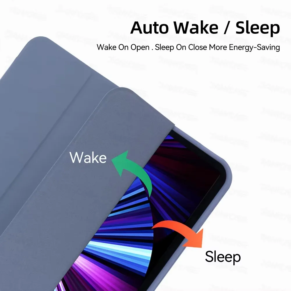 Para 2025 iPad Air 11 funda iPad 10a generación 11a A16 9a funda Gen iPad Pro11 4 5 10,9 pulgadas 12,9 M2 M3 M4 funda porta lápices - imagen 3