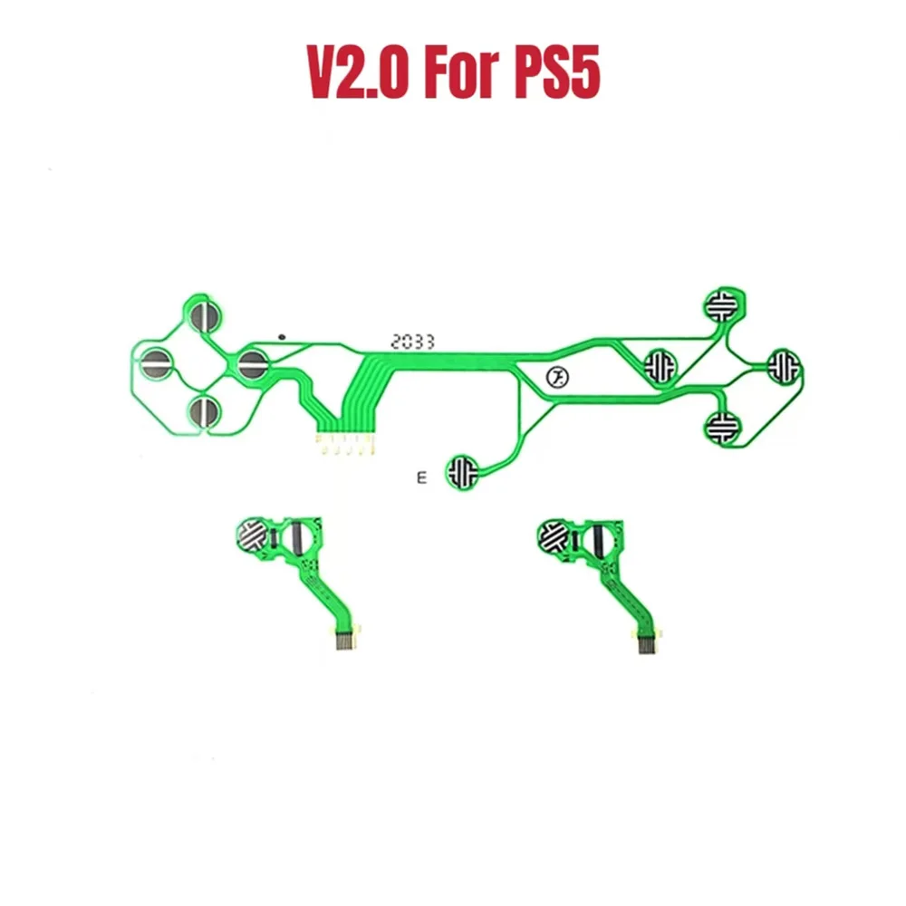 1 Uds. Reemplazo Original para Ps5 película conductora V1.0 2,0 3,0 controlador de almohadilla de juego botón cinta de cable flexible V1 V2 V3 - imagen 2