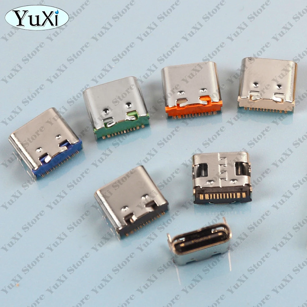 Conector USB3.1 tipo C de 16 pines SMT, conector hembra tipo C de colocación DIP para PCB DIY, enchufe trasero de carga de alta corriente - imagen 2